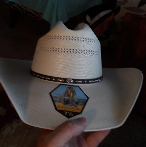 BRAND NEW IN BOX STETSON 10X OVAL SIZE 7 1/2  JUST - Picture 4 of 4